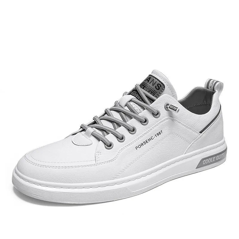 Tênis Masculino Casual de Couro