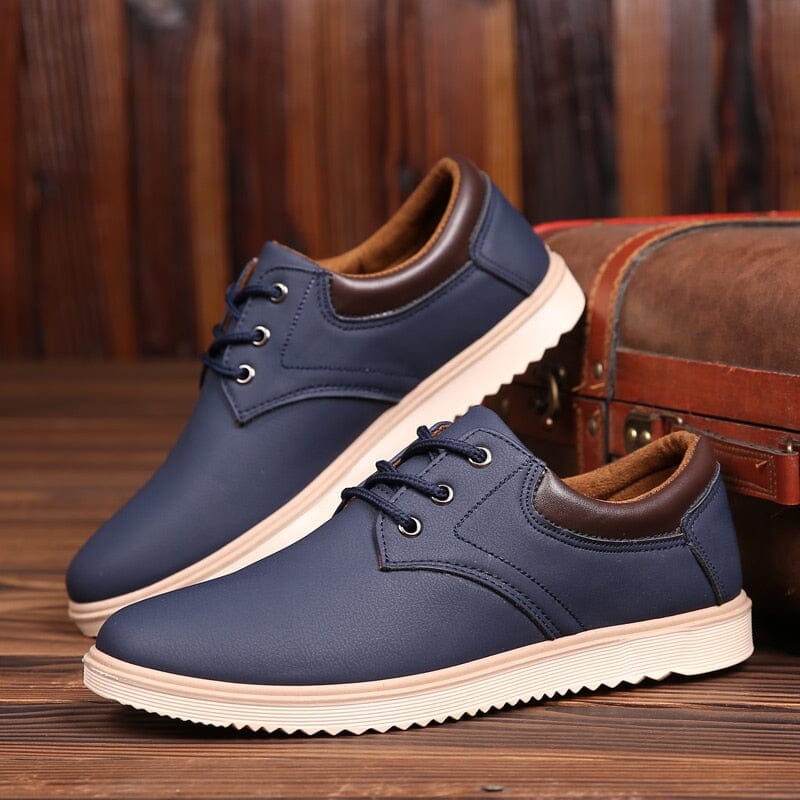 Sapatênis Masculino Casual de Couro