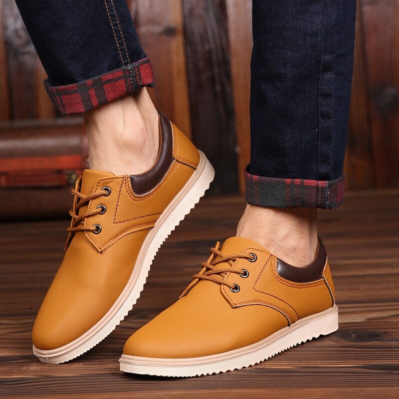 Sapatênis Masculino Casual de Couro