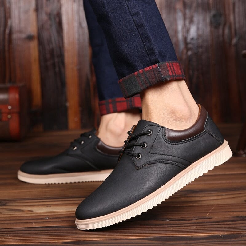 Sapatênis Masculino Casual de Couro