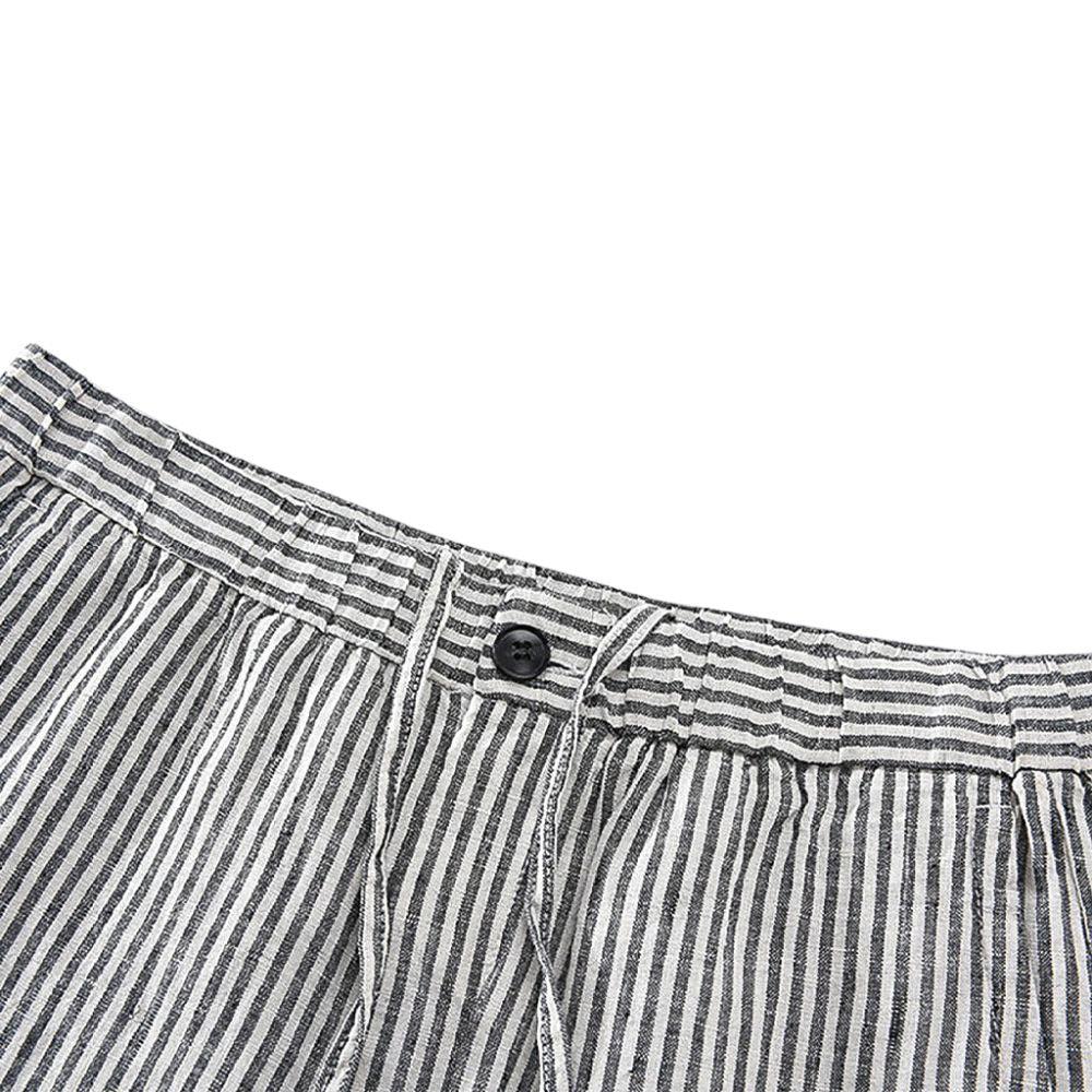 Bermuda Masculina de Linho com Listras