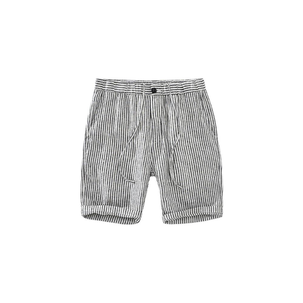 Bermuda Masculina de Linho com Listras
