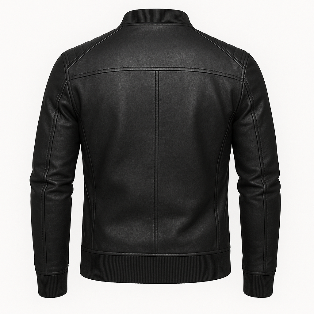 jaqueta de couro masculina
