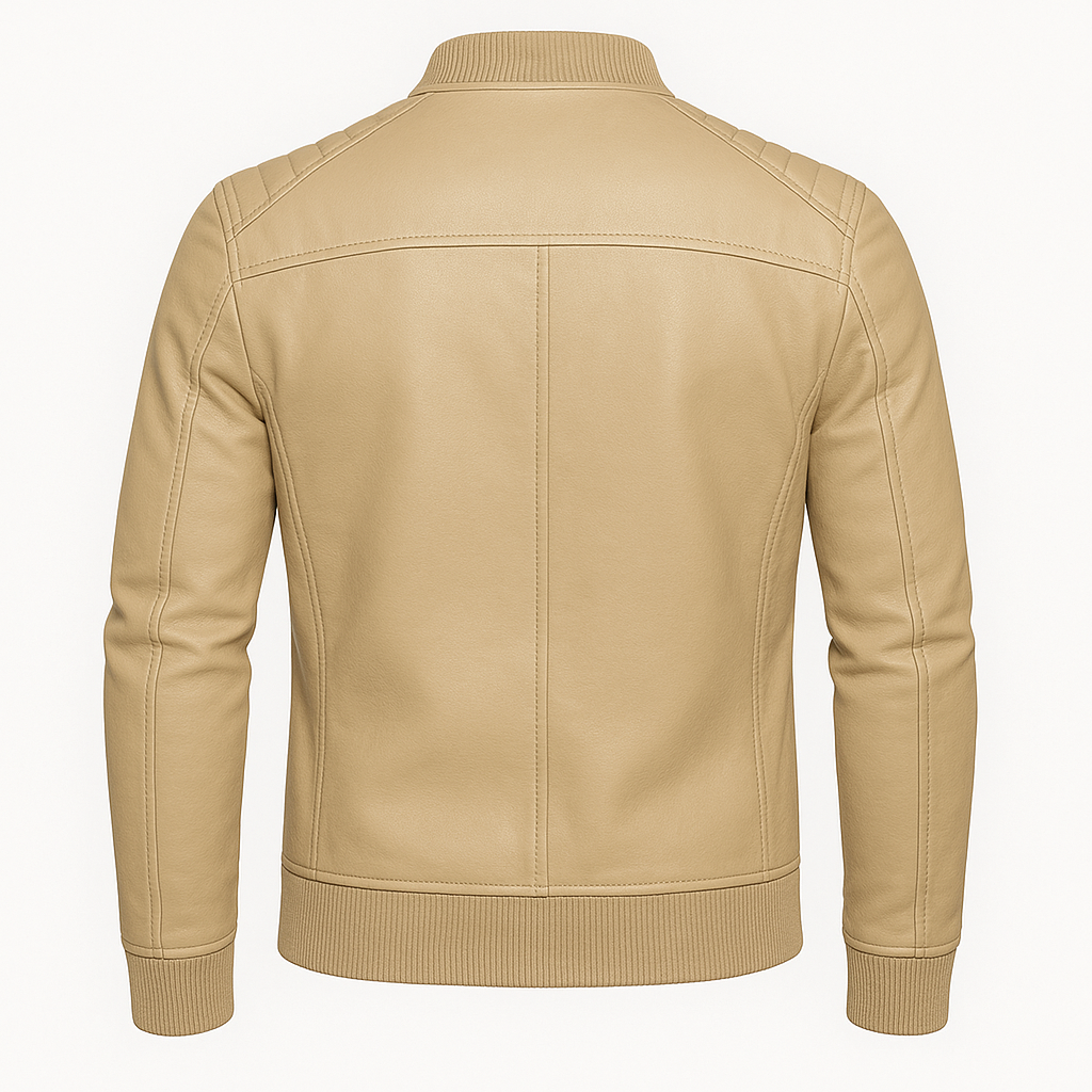 jaqueta de couro masculina