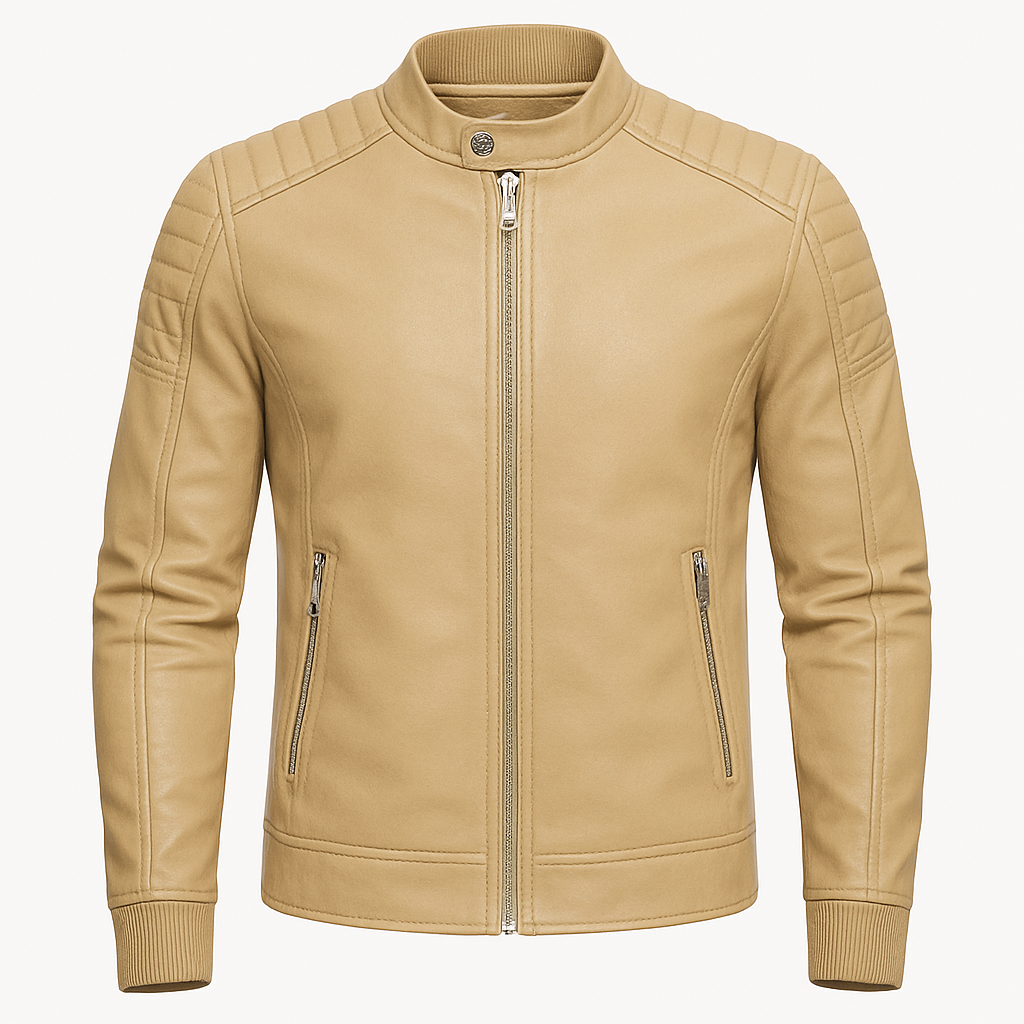 jaqueta de couro masculina