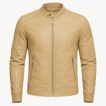 jaqueta de couro masculina
