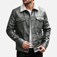Jaqueta de Couro Masculina