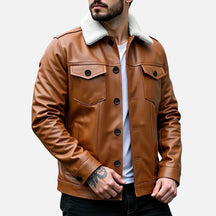 Jaqueta de Couro Masculina