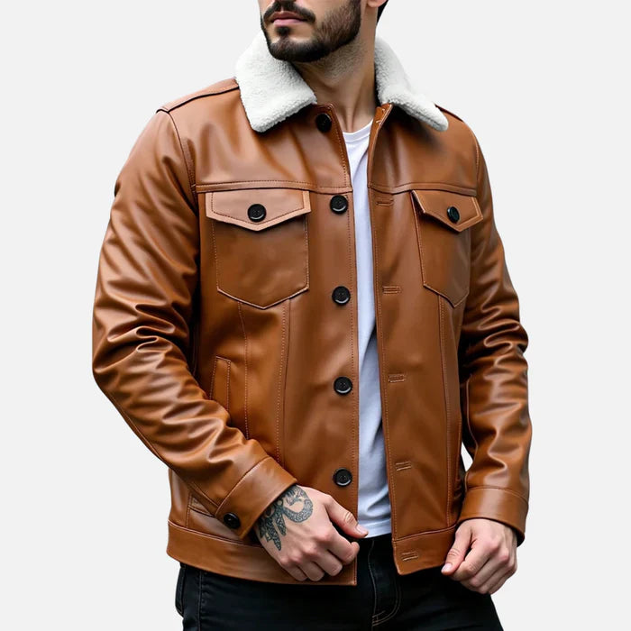 Jaqueta de Couro Masculina