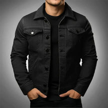 Jaqueta Jeans Masculina Estilo Slim