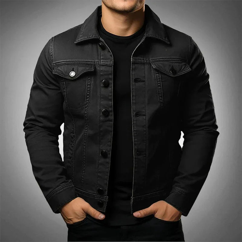 Jaqueta Jeans Masculina Estilo Slim