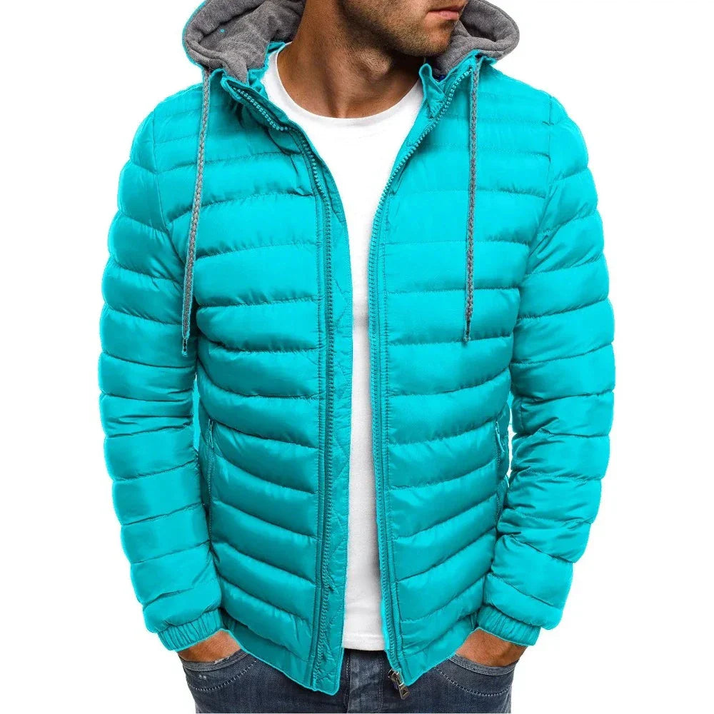 Jaqueta Masculina com Capuz Casual
