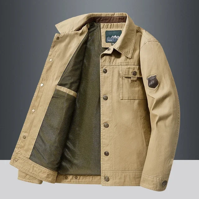 Jaqueta Casual Masculina em Algodão