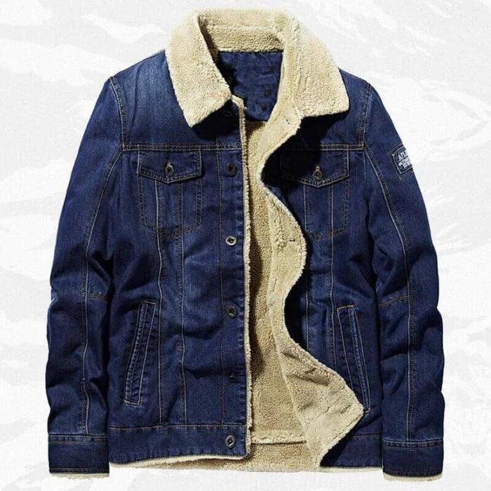 Jaqueta Jeans Masculina Acolchoada