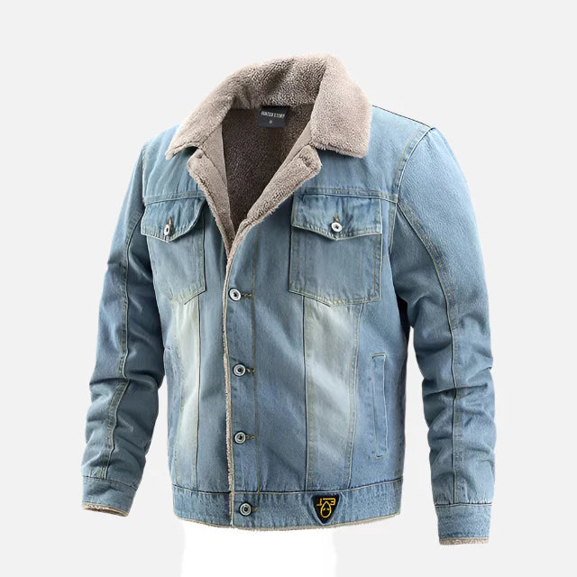 Jaqueta Jeans Masculina com Interior Forrada