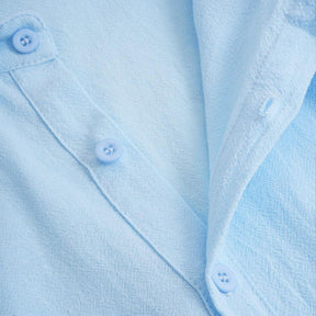 Camisa de Linho Masculina Estilo Clássico